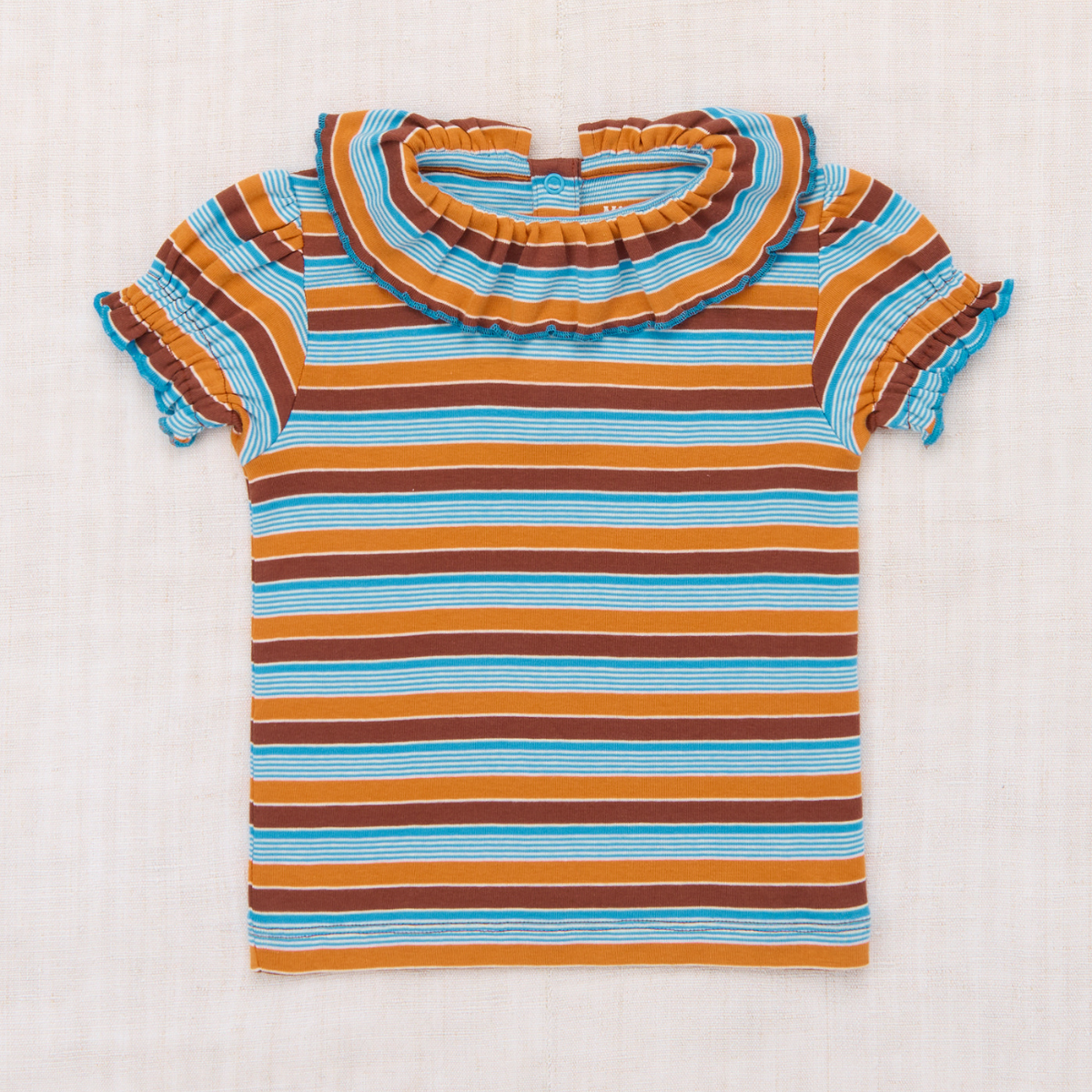 【新品】misha&puff Balloon Sleeve Paloma 4y Misha&Puff - BALLOON SLEEVE PALOMA TEE ＜BRIGHT SKY AVENUE STRIPE