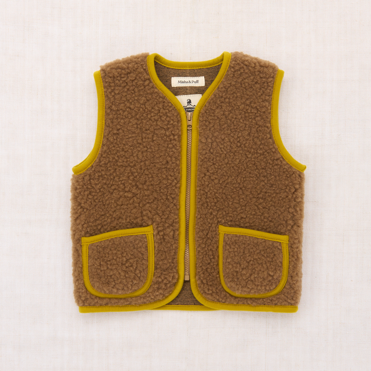 Misha&Puff - PEPITKO VEST <TEDDY BROWN>