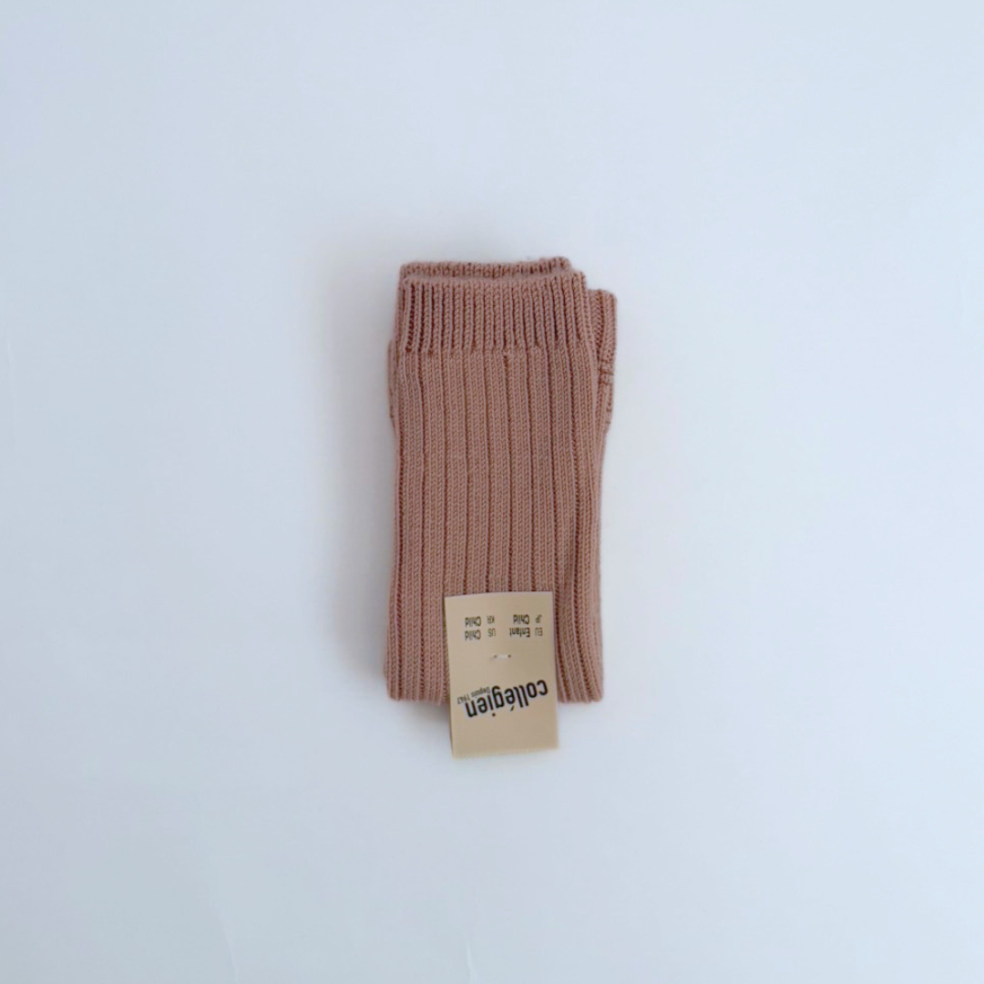 collegien - Hélène - Ribbed Merino Wool Legwarmers<331 Vieux Rose>