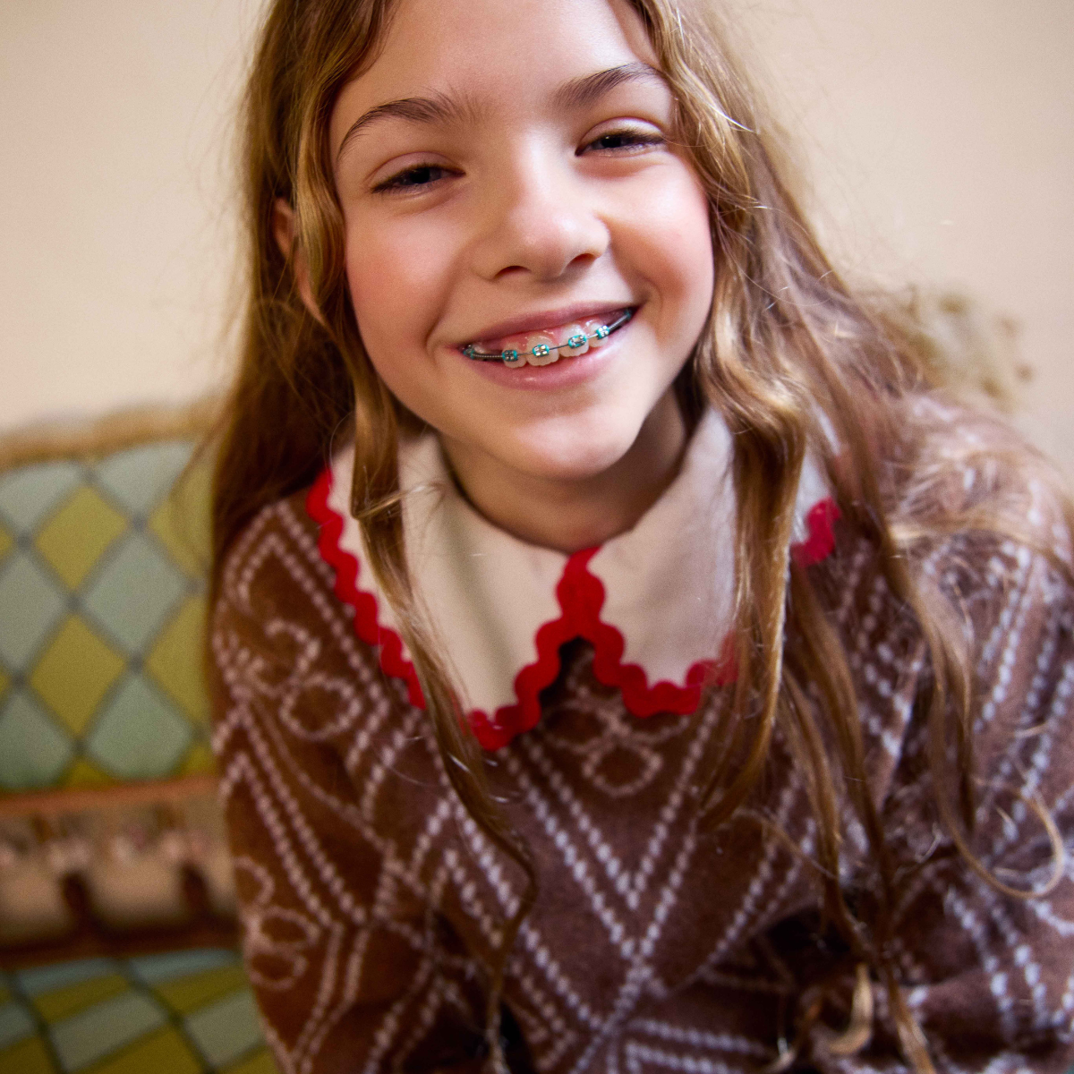 FISH&KIDS - BASIC BLOUSE WITH RED RIBBON
