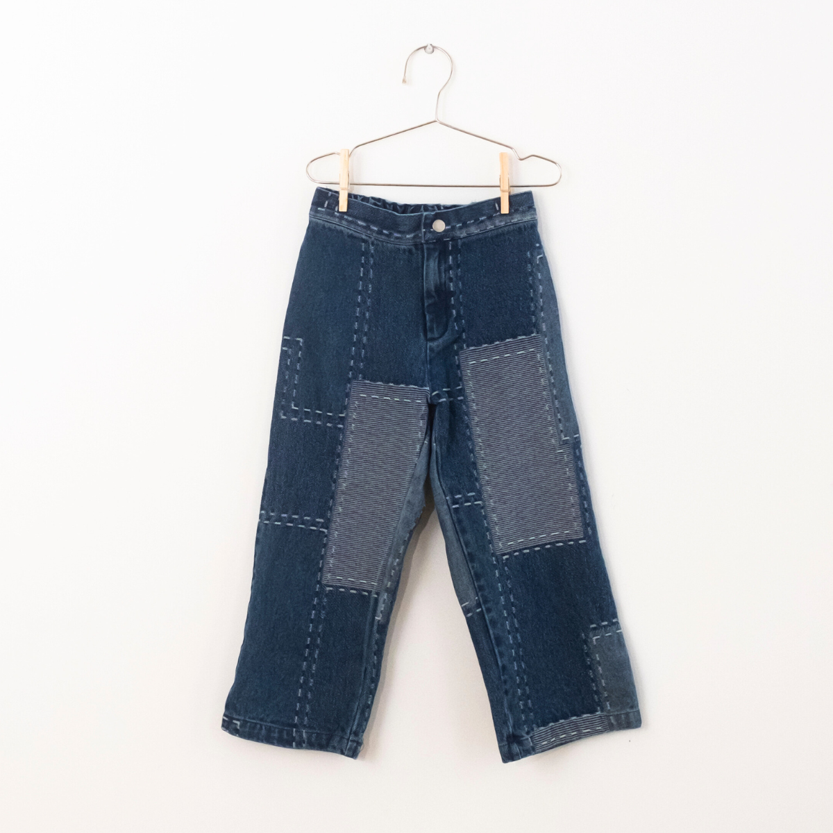 FISH&KIDS - DENIM PATCHWORK PANTS