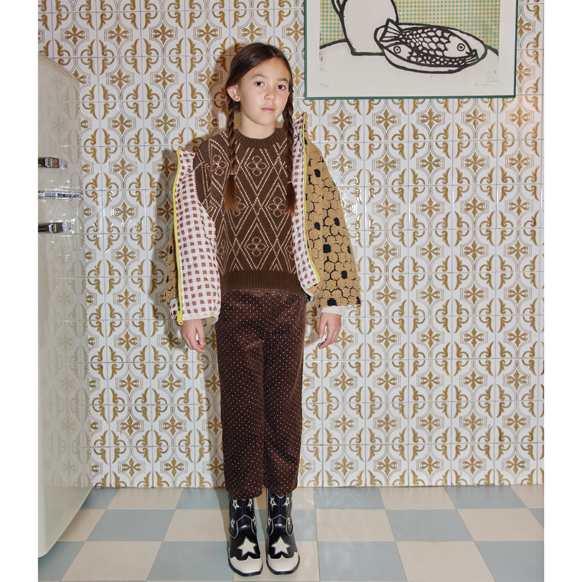 FISH&KIDS - TEDDY BEAR REVERSIBLE JACSKET