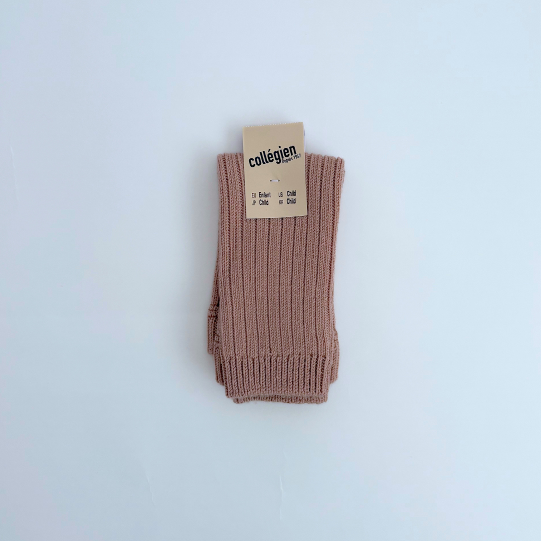 collegien - Hélène - Ribbed Merino Wool Legwarmers<331 Vieux Rose>