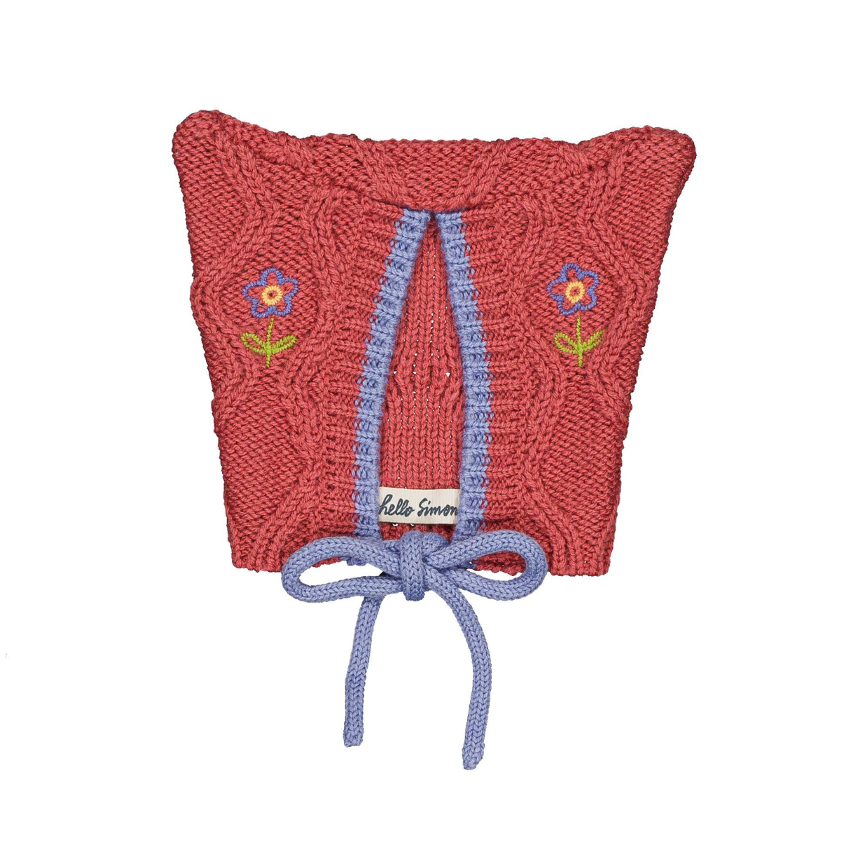 last one / hello Simone - Michy baby hat cable knit Desert Rose