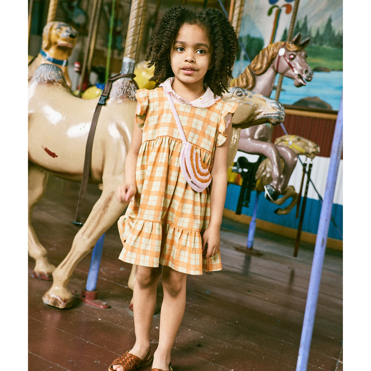 Misha&Puff - RUFFLE SLEEVE DRESS <TIGRIS PIAZZA>