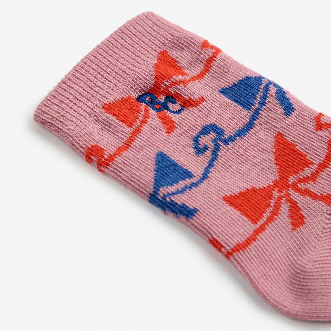 BOBO CHOSES - Baby Ribbon Bow all over short socks