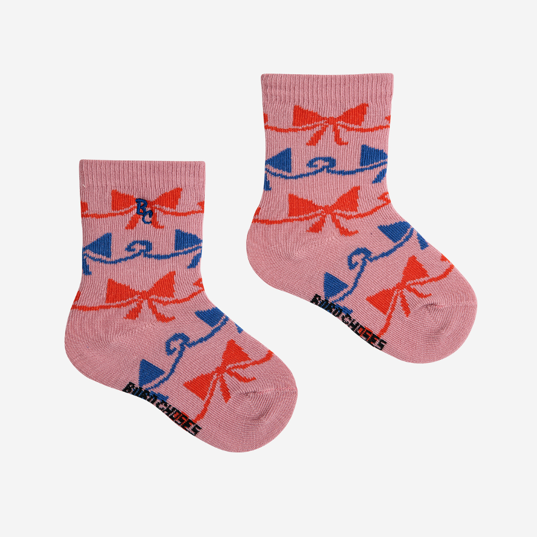 BOBO CHOSES - Baby Ribbon Bow all over short socks