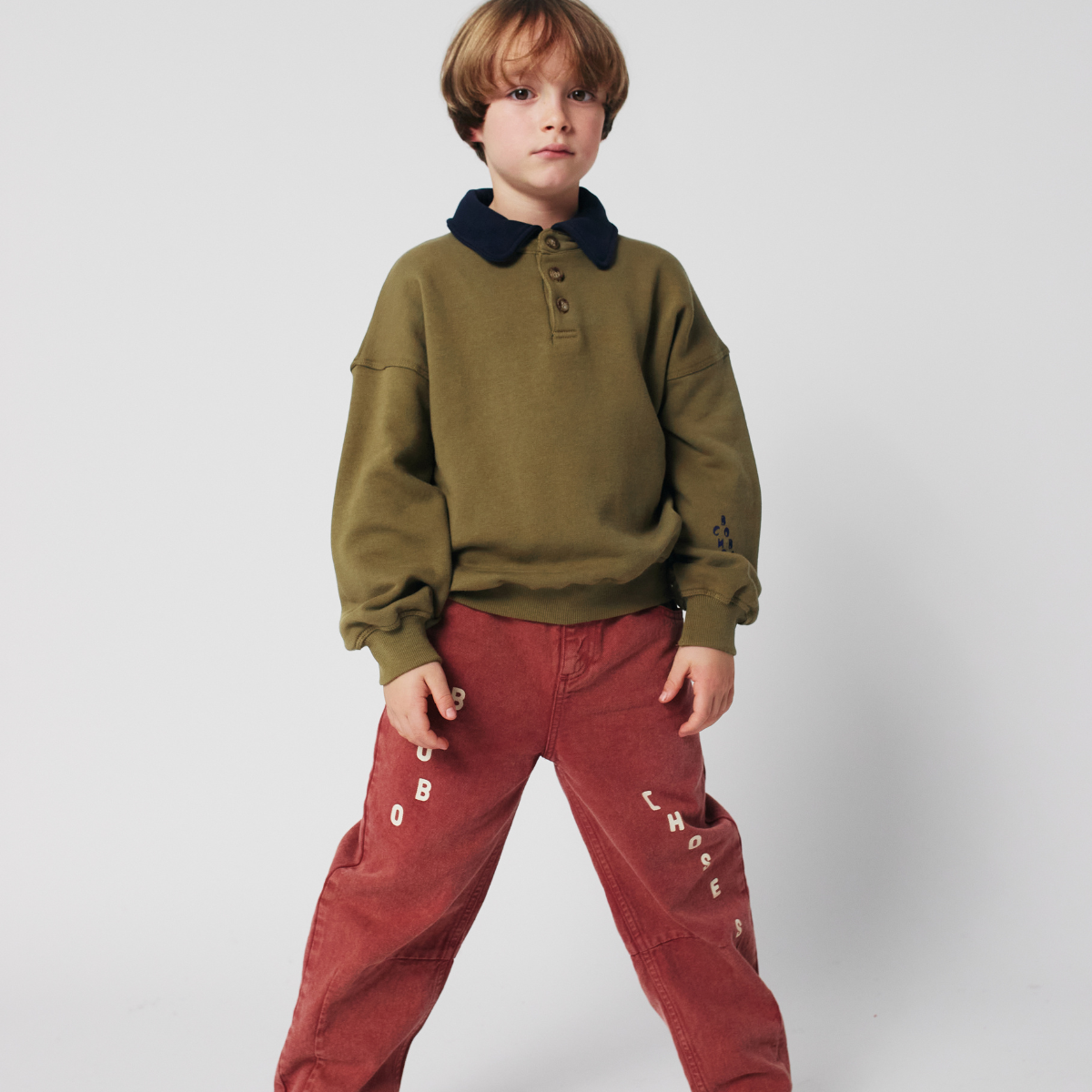 BOBO CHOSES - polo sweatshirt