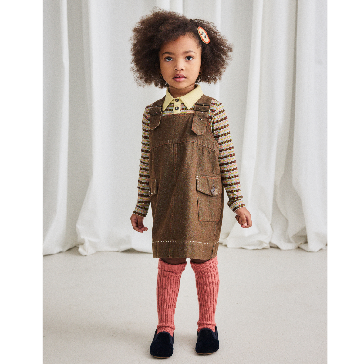 Misha&Puff - Buckle Jumper Dress<Earth Denim>