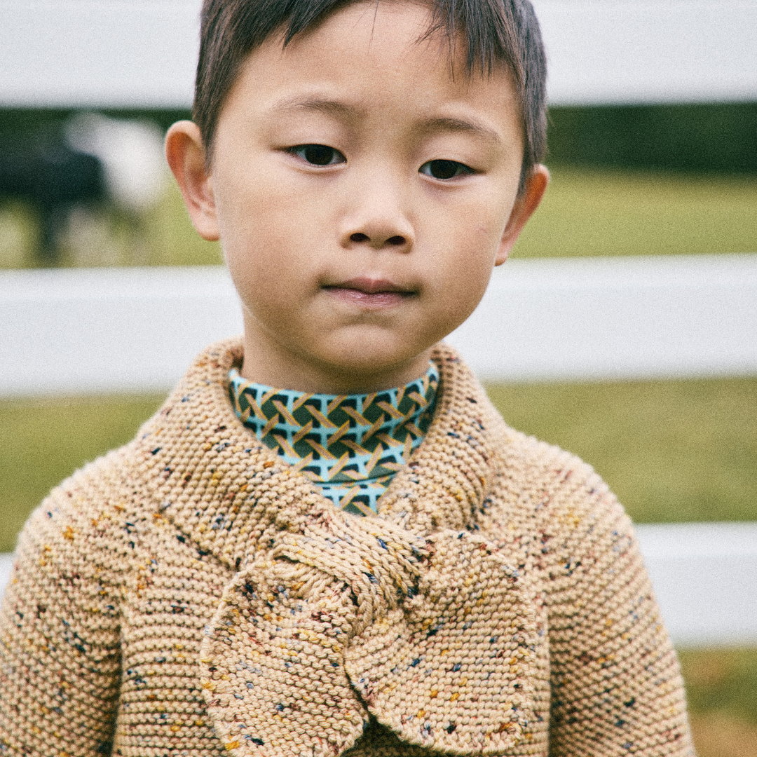 50%OFF / Misha&Puff - Scout Cardigan<Camel Confetti>