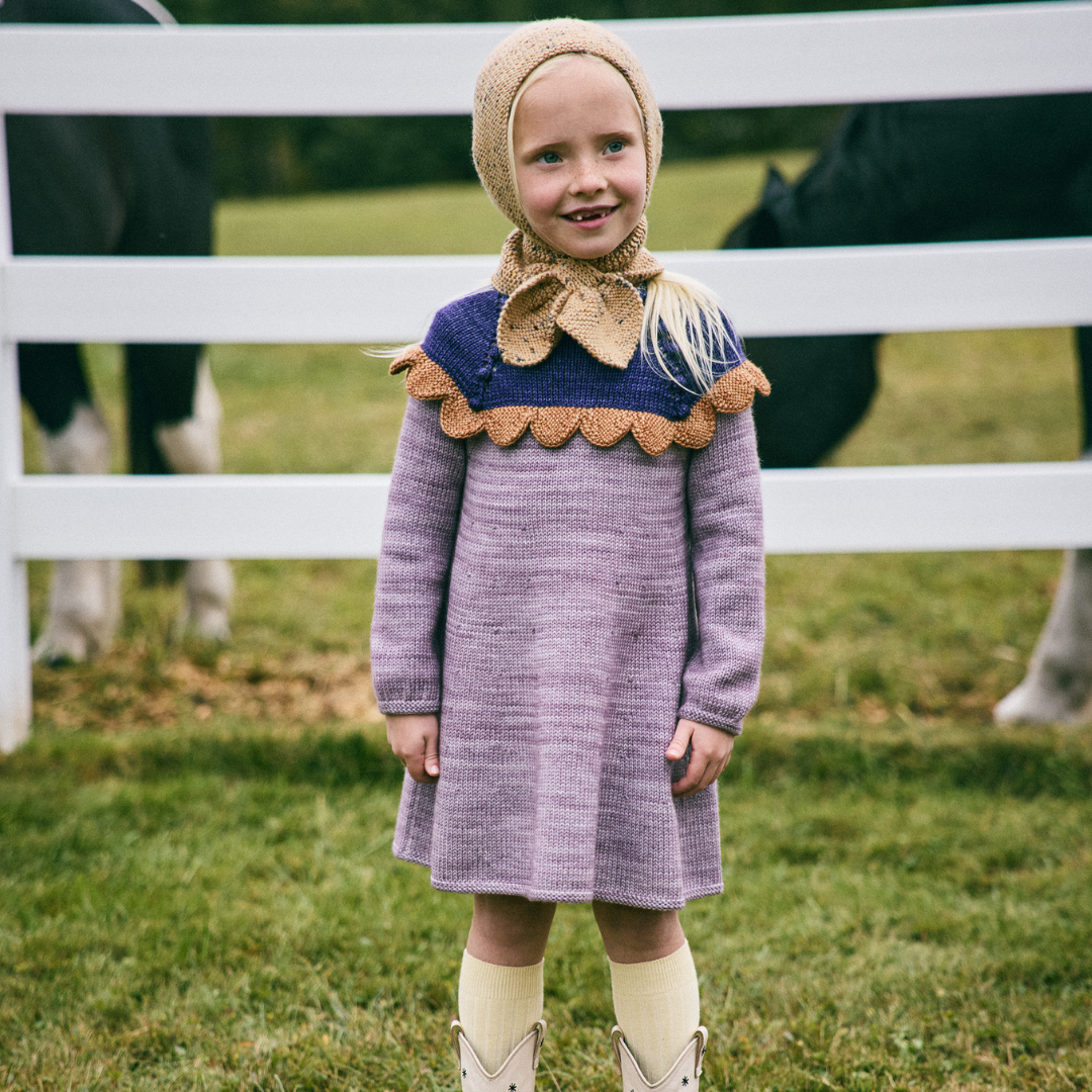Misha&Puff - Scallop Yoke Tunic Dress<Periwinkle>
