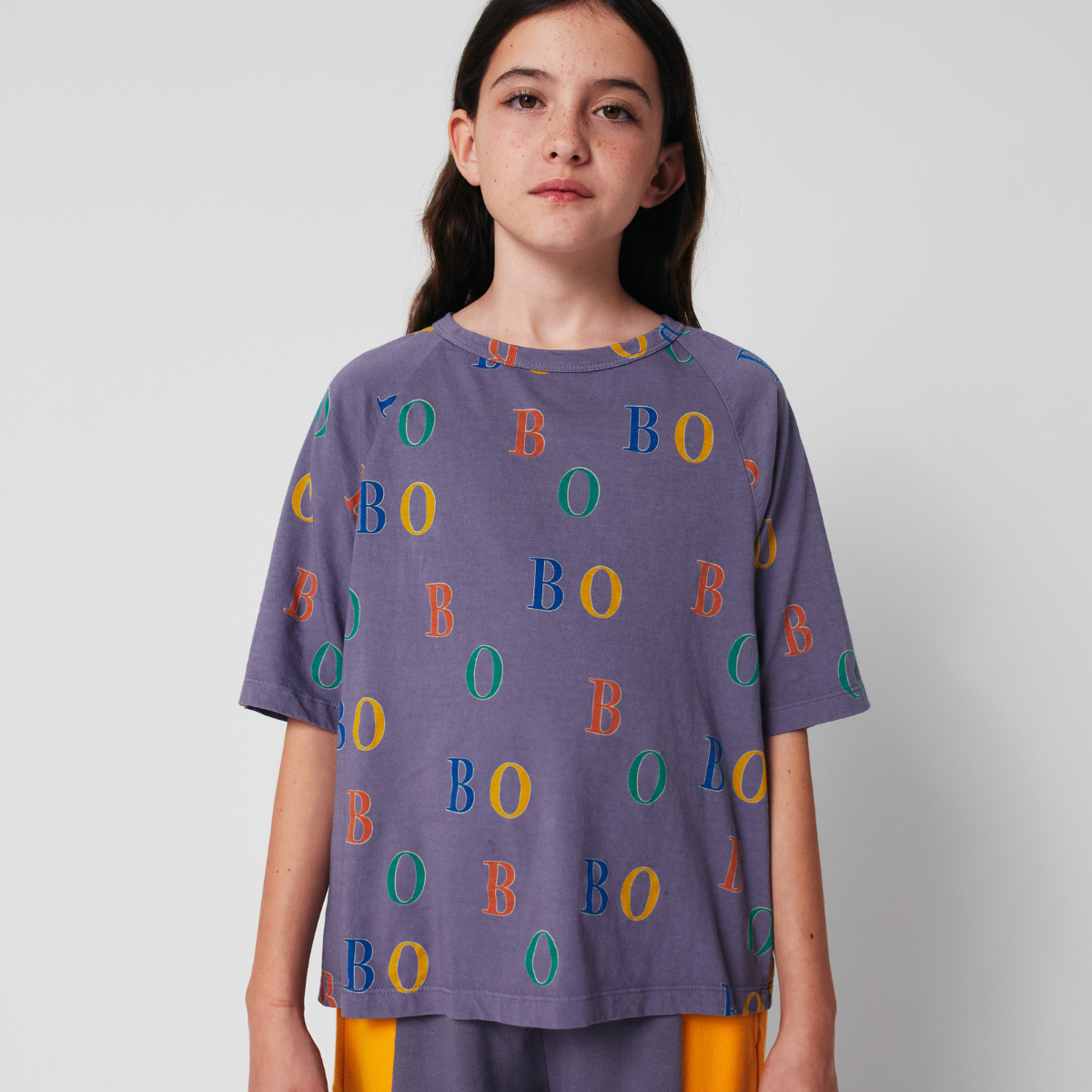 BOBO CHOSES - Multicolor Bobo all over ranglan T-shirt