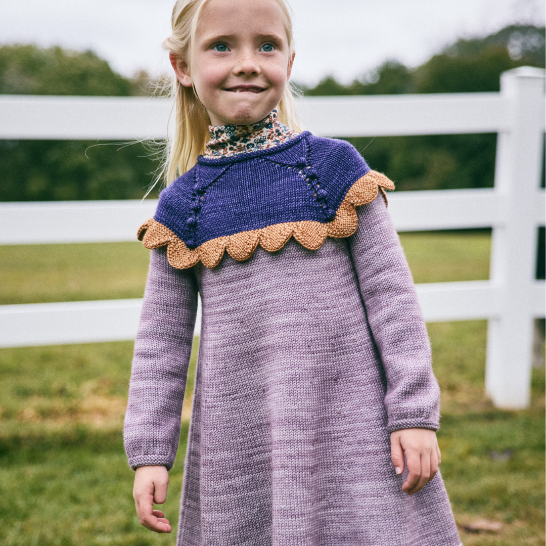 Misha&Puff - Scallop Yoke Tunic Dress<Periwinkle>