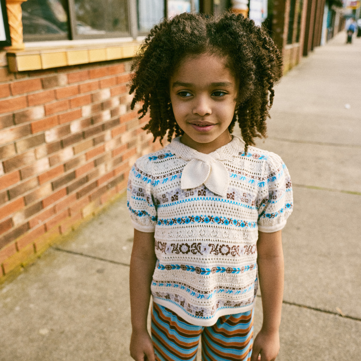 Misha&Puff - KATYA BLOUSE <MARZIPAN EYELET RIBBON>