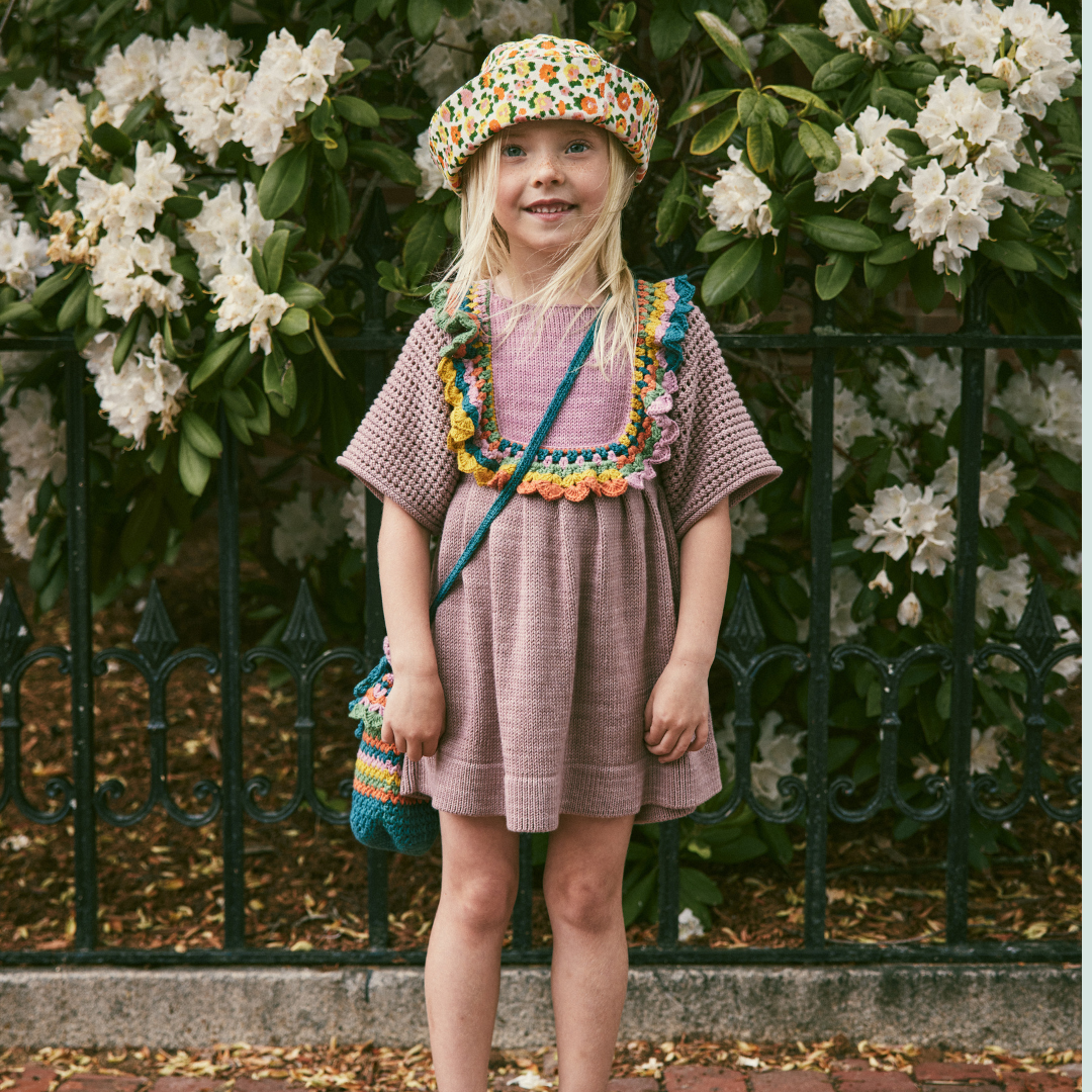 Misha&Puff - Crochet Joya Dress<Plum Petal>