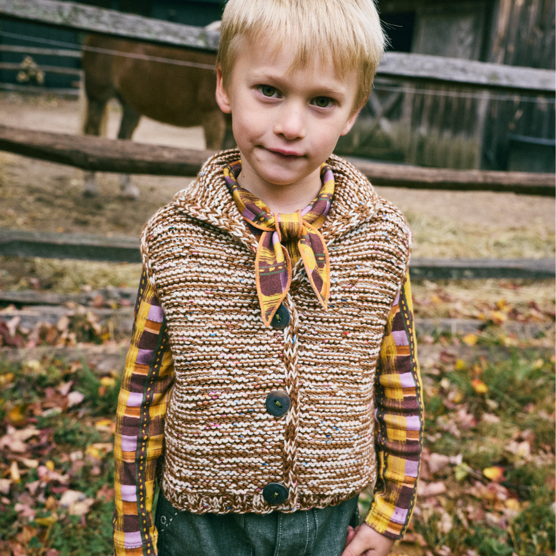 50%OFF / Misha&Puff - Scout Top<Plum Watercolor Plaid>