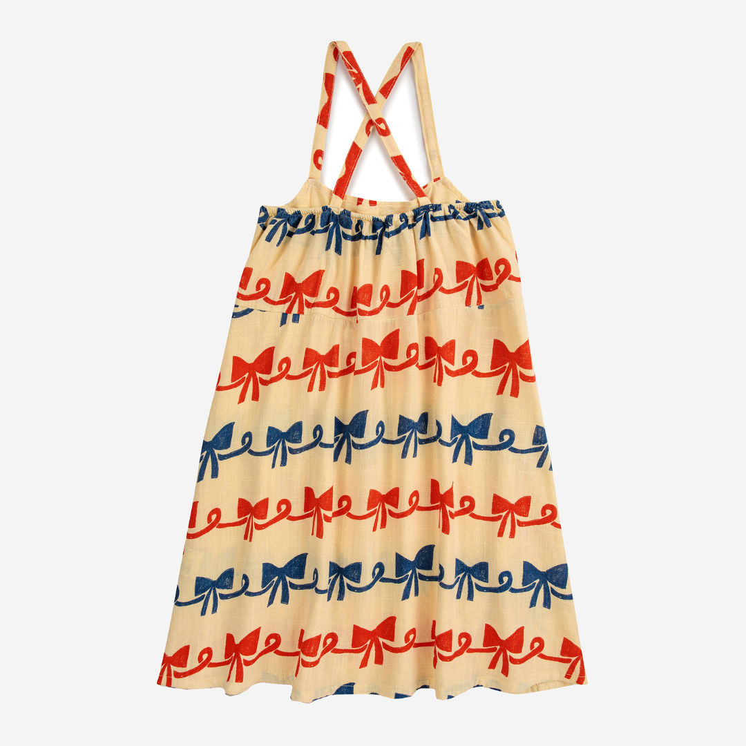 last one / BOBO CHOSES - Ribbon Bow all over woven dress