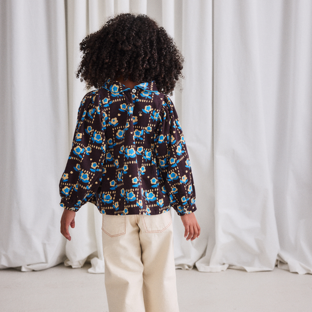 Misha&Puff - Corduroy Zora Blouse<Raisin Windowbox>