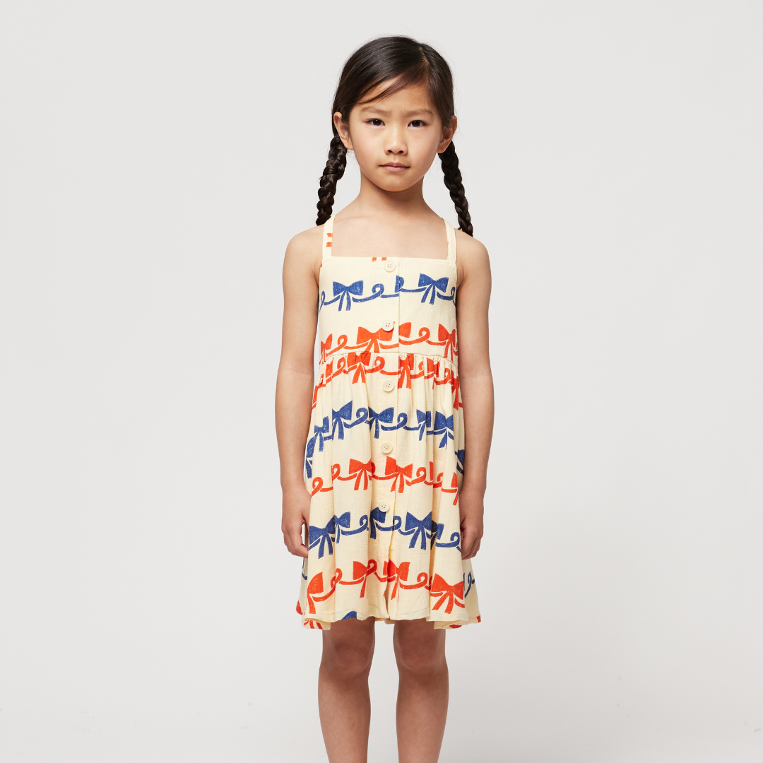 last one / BOBO CHOSES - Ribbon Bow all over woven dress