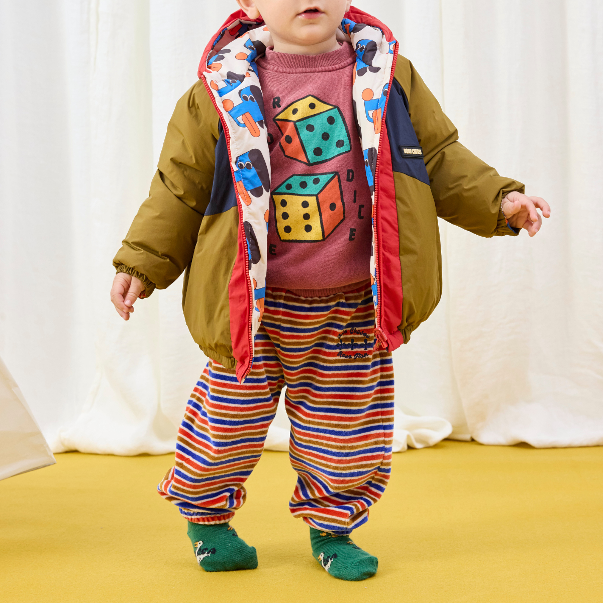 BOBO CHOSES - Have Fun Striped jogging pants