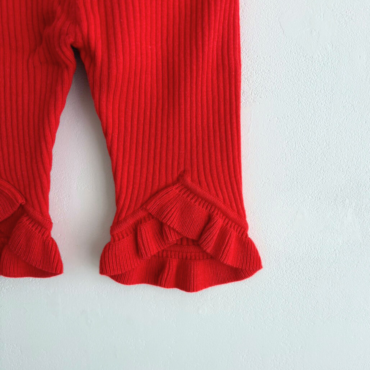 süß - Frilled Knit Unitard <Tomato Red>