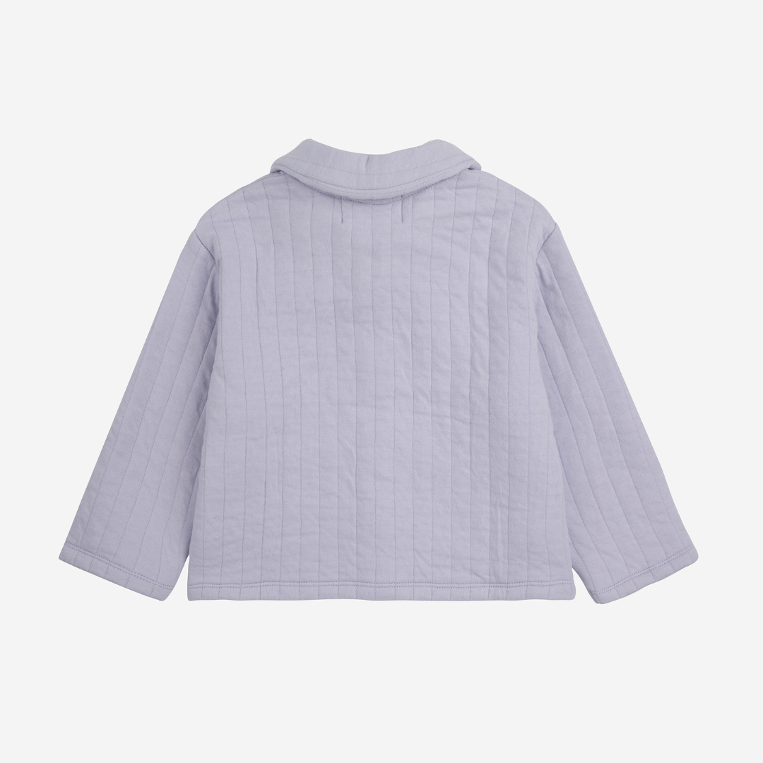 last one / BOBO CHOSES - Baby Funny face quilted buttoned sweatshirt