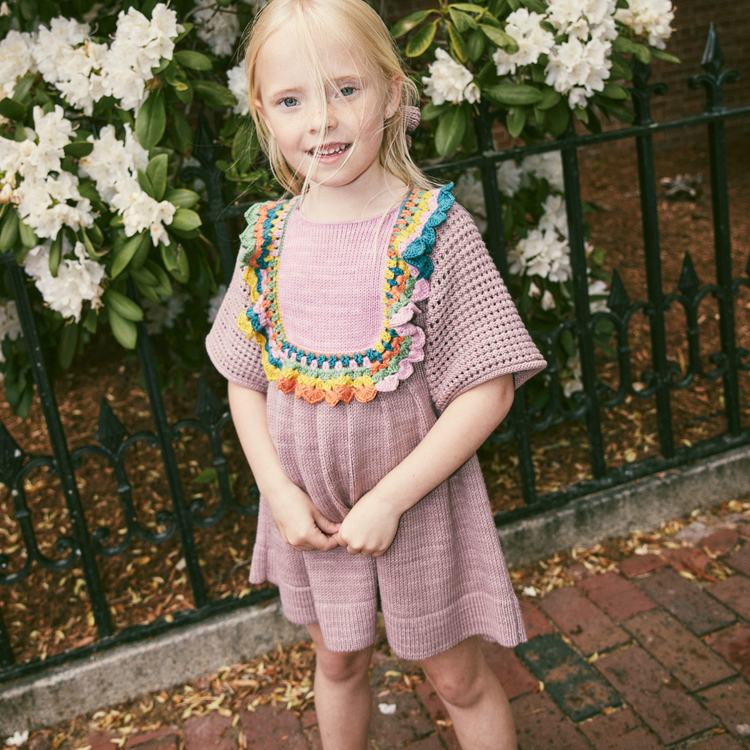 Misha&Puff - Crochet Joya Dress<Plum Petal>