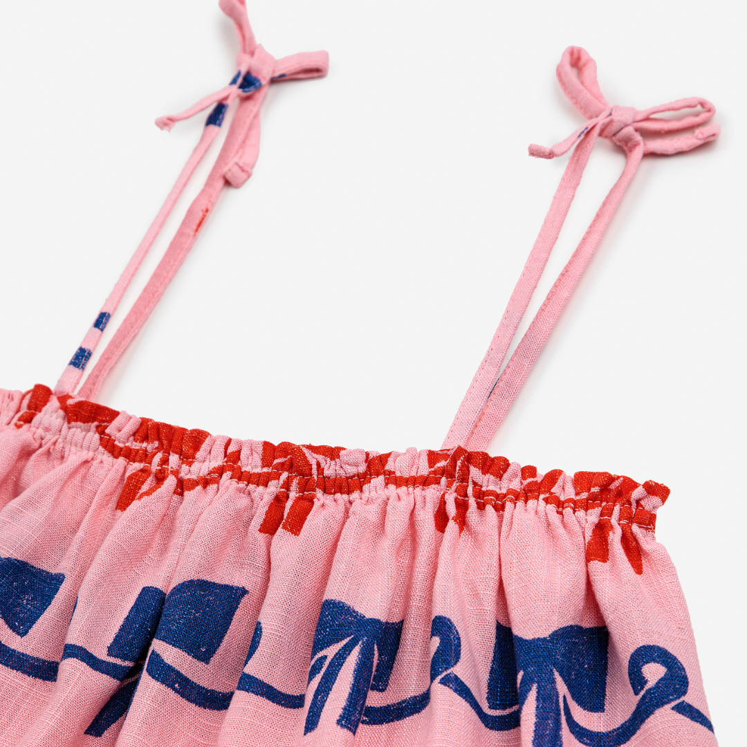 last one / BOBO CHOSES - Ribbon Bow all over woven top
