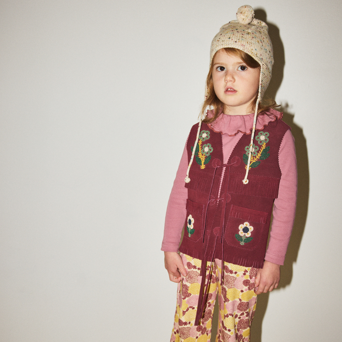 Misha&Puff - Pointy Peak Hat<Snowglobe Confetti>