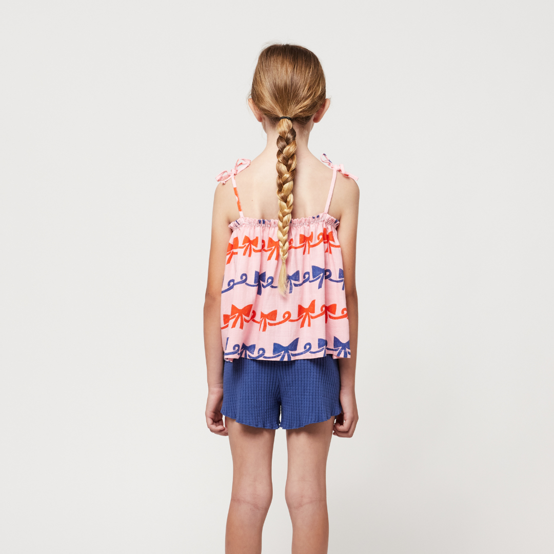 last one / BOBO CHOSES - Ribbon Bow all over woven top