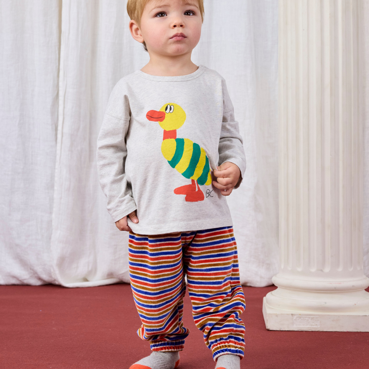 BOBO CHOSES - Have Fun Striped jogging pants