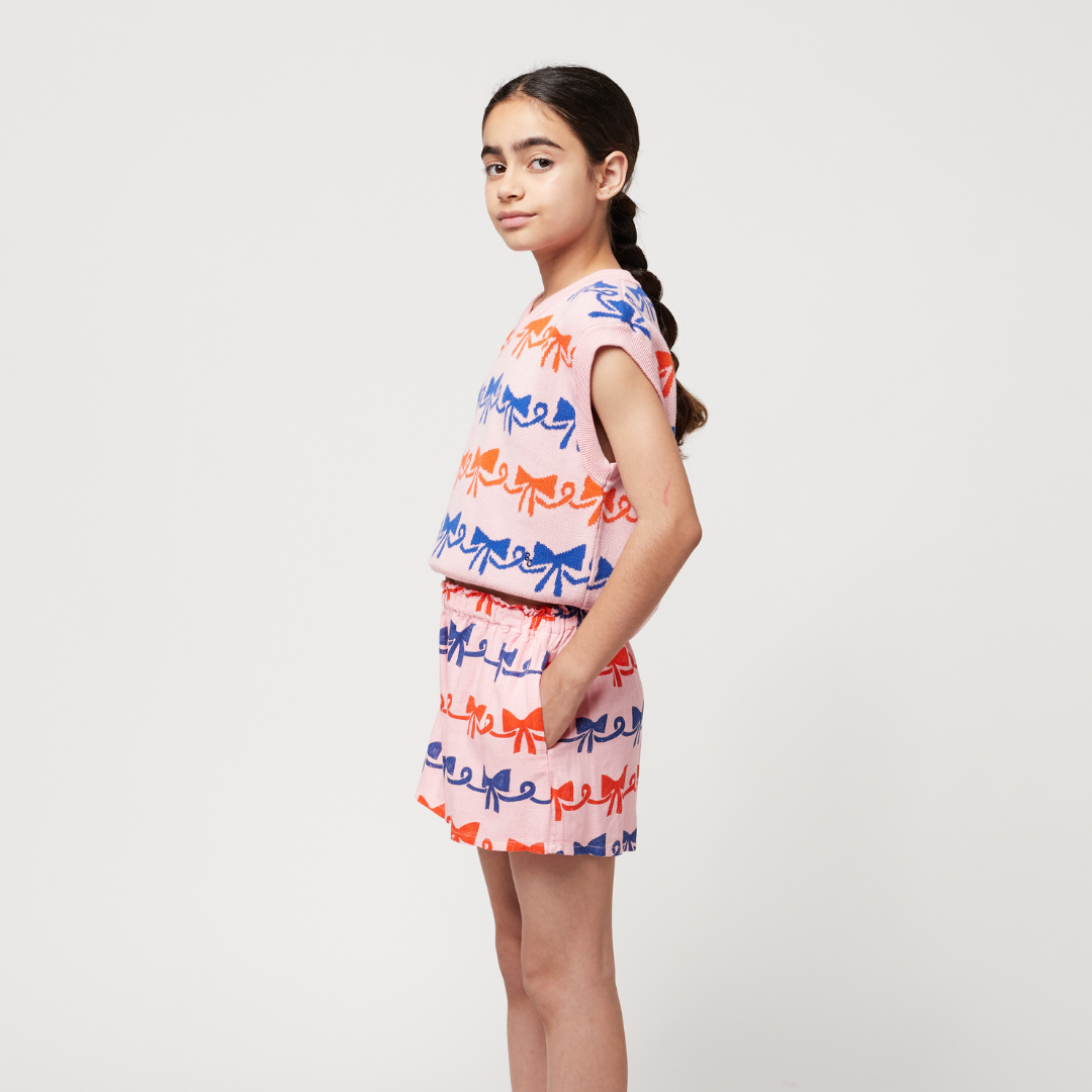 BOBO CHOSES - Ribbon Bow all over woven shorts