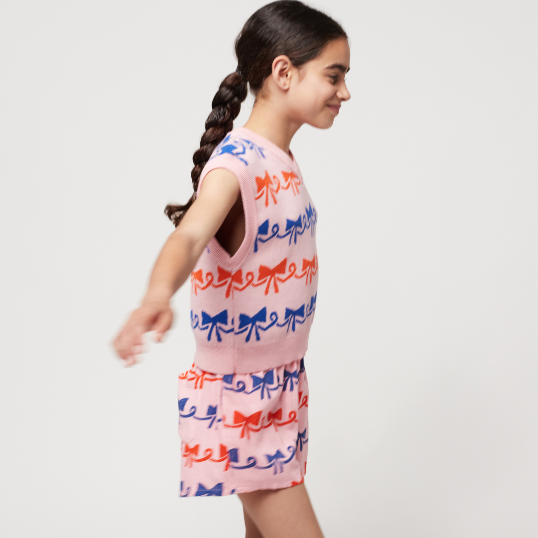 BOBO CHOSES - Ribbon Bow all over woven shorts