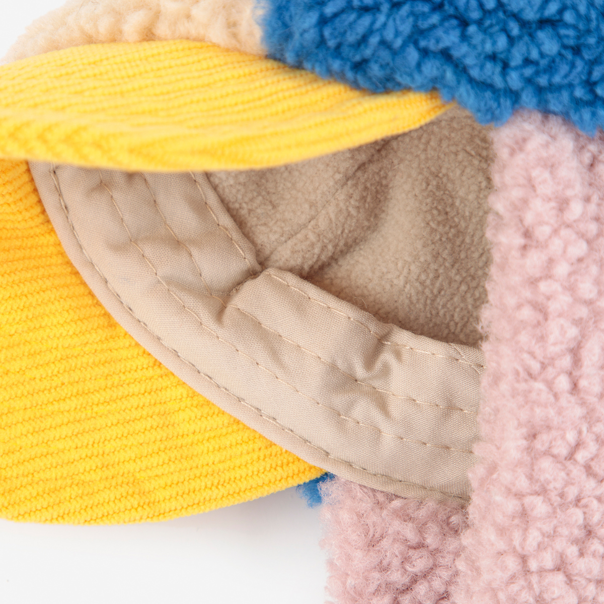 BOBO CHOSES - Bobo Choses color block sheepskin chapka