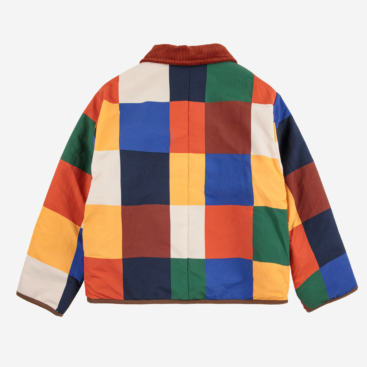 BOBO CHOSES - Multicolor Tiles reversible sheepskin jacket