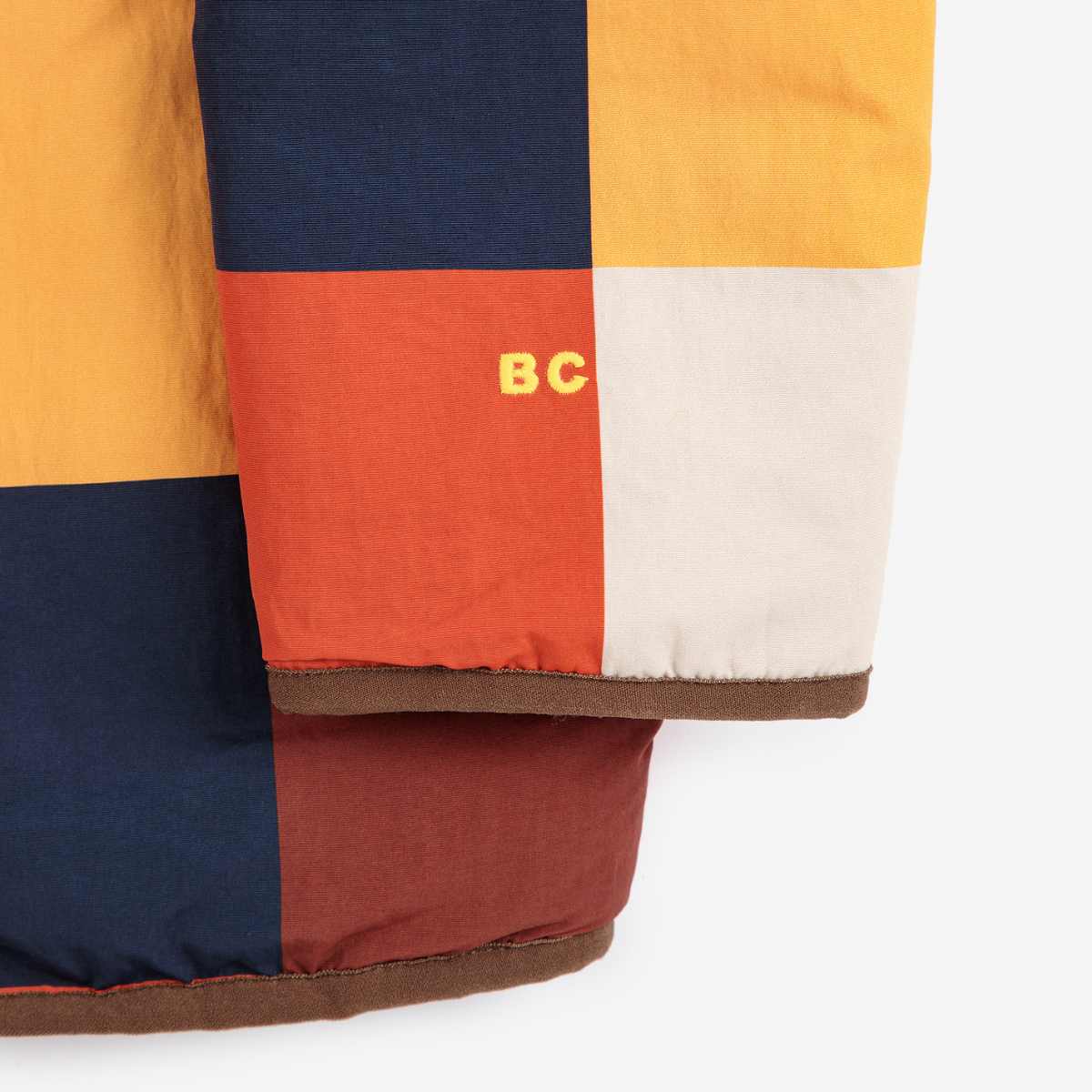 BOBO CHOSES - Multicolor Tiles reversible sheepskin jacket