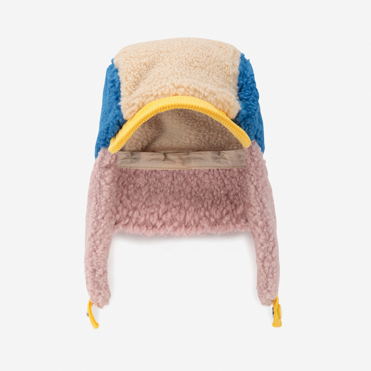 BOBO CHOSES - Bobo Choses color block sheepskin chapka