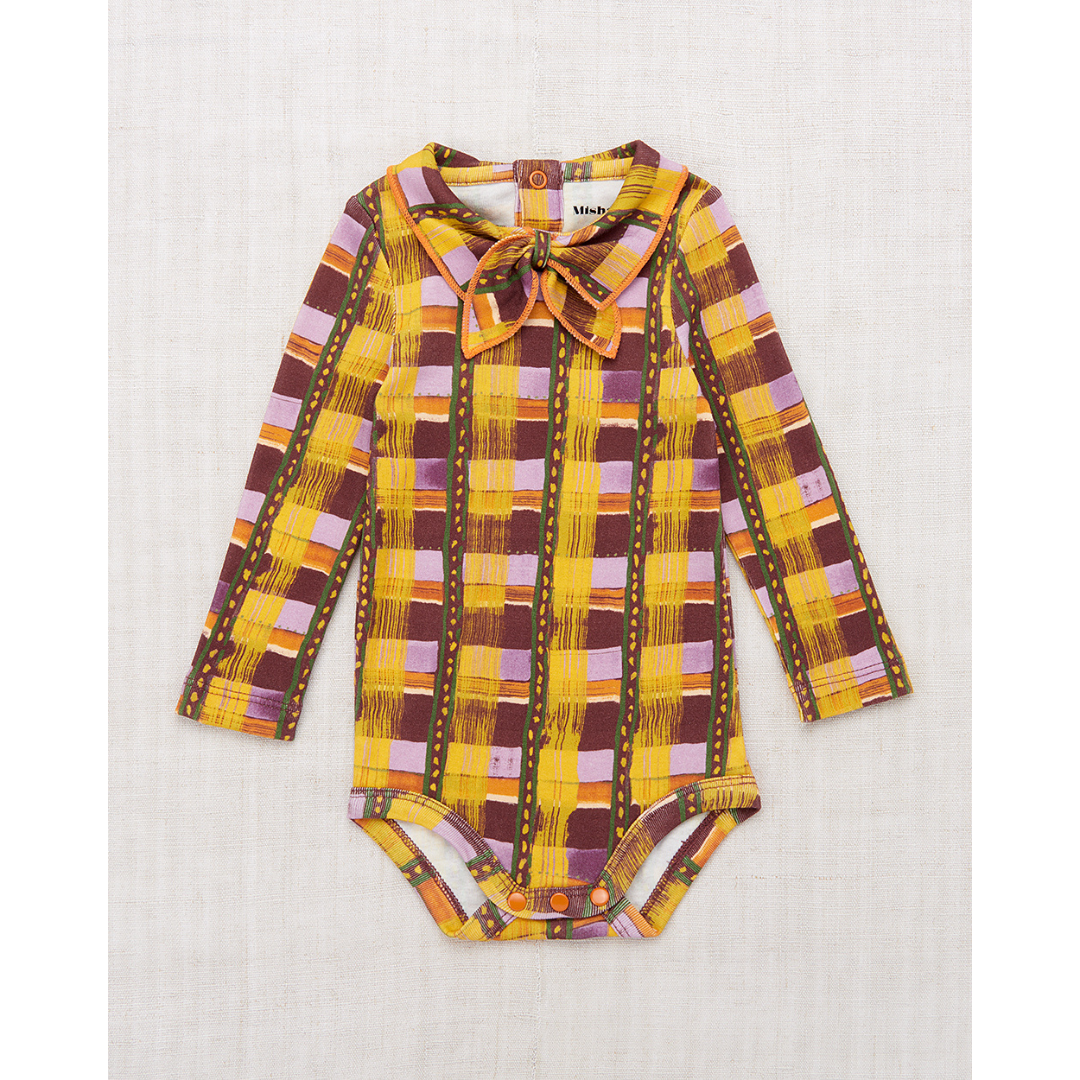last one / 50%OFF / Misha&Puff - Junior Scout Onesie<Plum Watercolor Stripe>