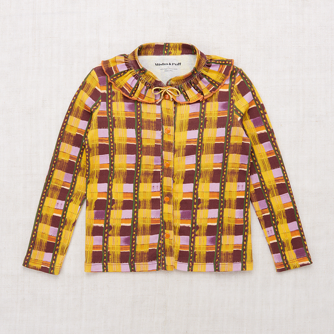 50%OFF / Misha&Puff - Rowan Top<Plum Watercolor Plaid>