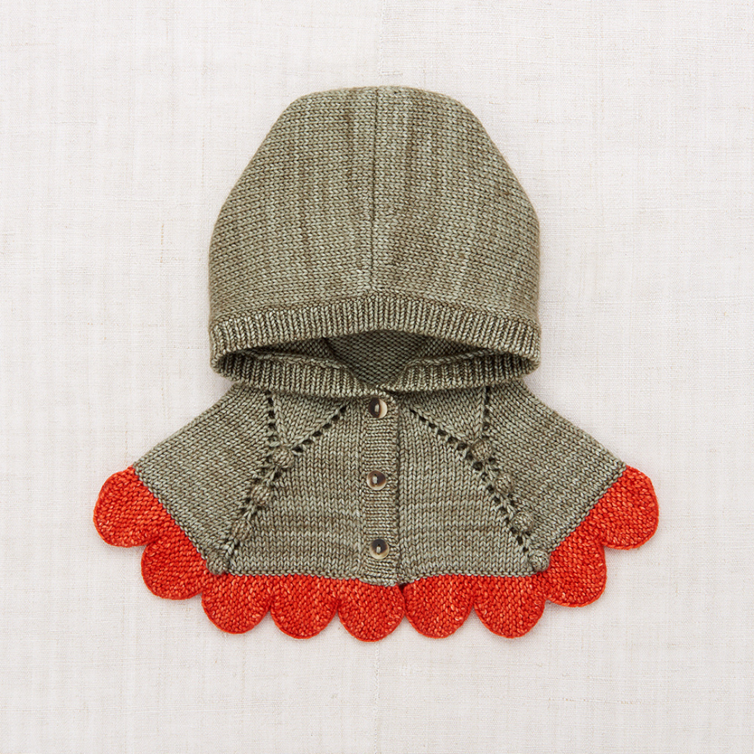 50%OFF / Misha&Puff - Scallop Capelet<Seal Gray>