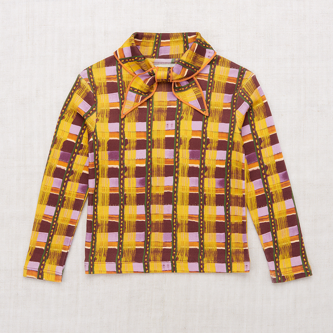 50%OFF / Misha&Puff - Scout Top<Plum Watercolor Plaid>