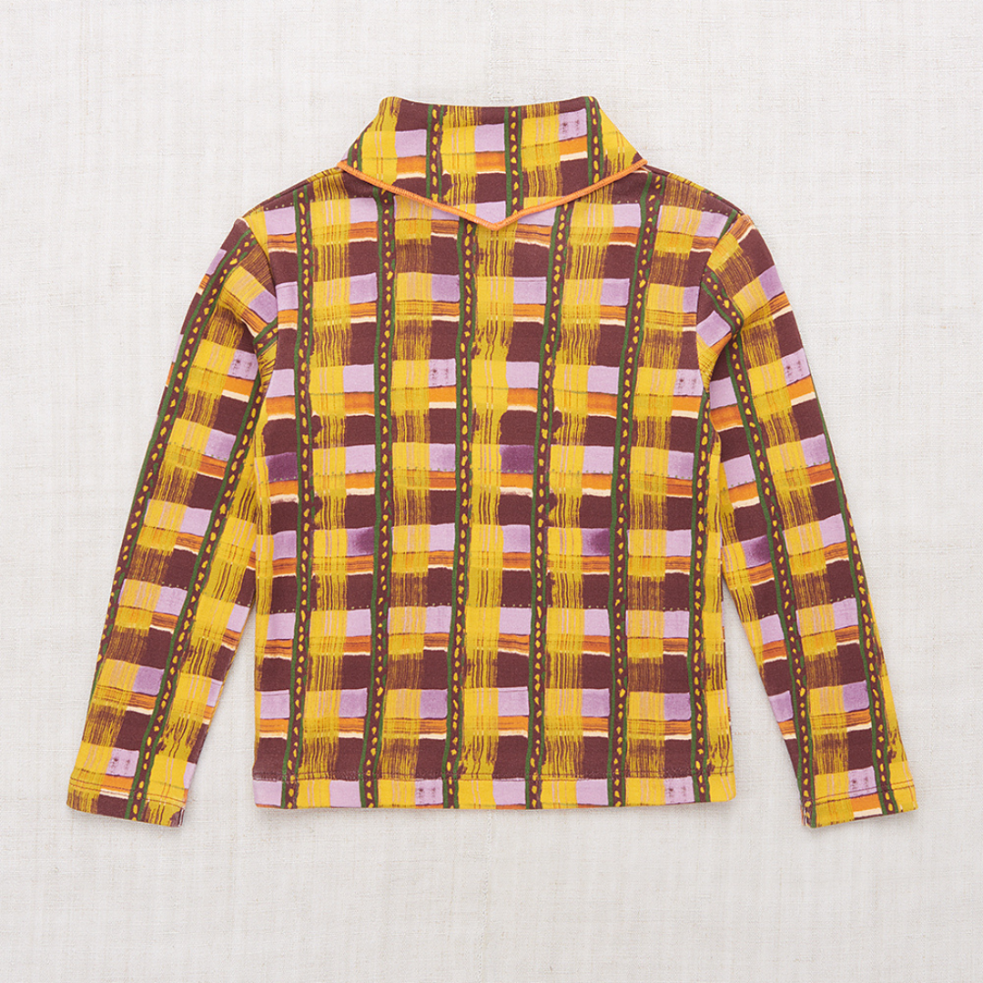 50%OFF / Misha&Puff - Scout Top<Plum Watercolor Plaid>