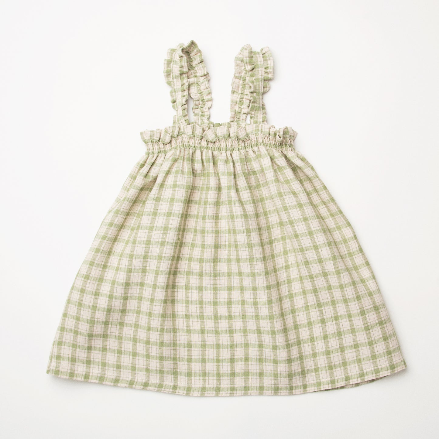 last one / 70%OFF / Nellie Quats - Daisy Chain Dress <Olive & Oat Check Linen>