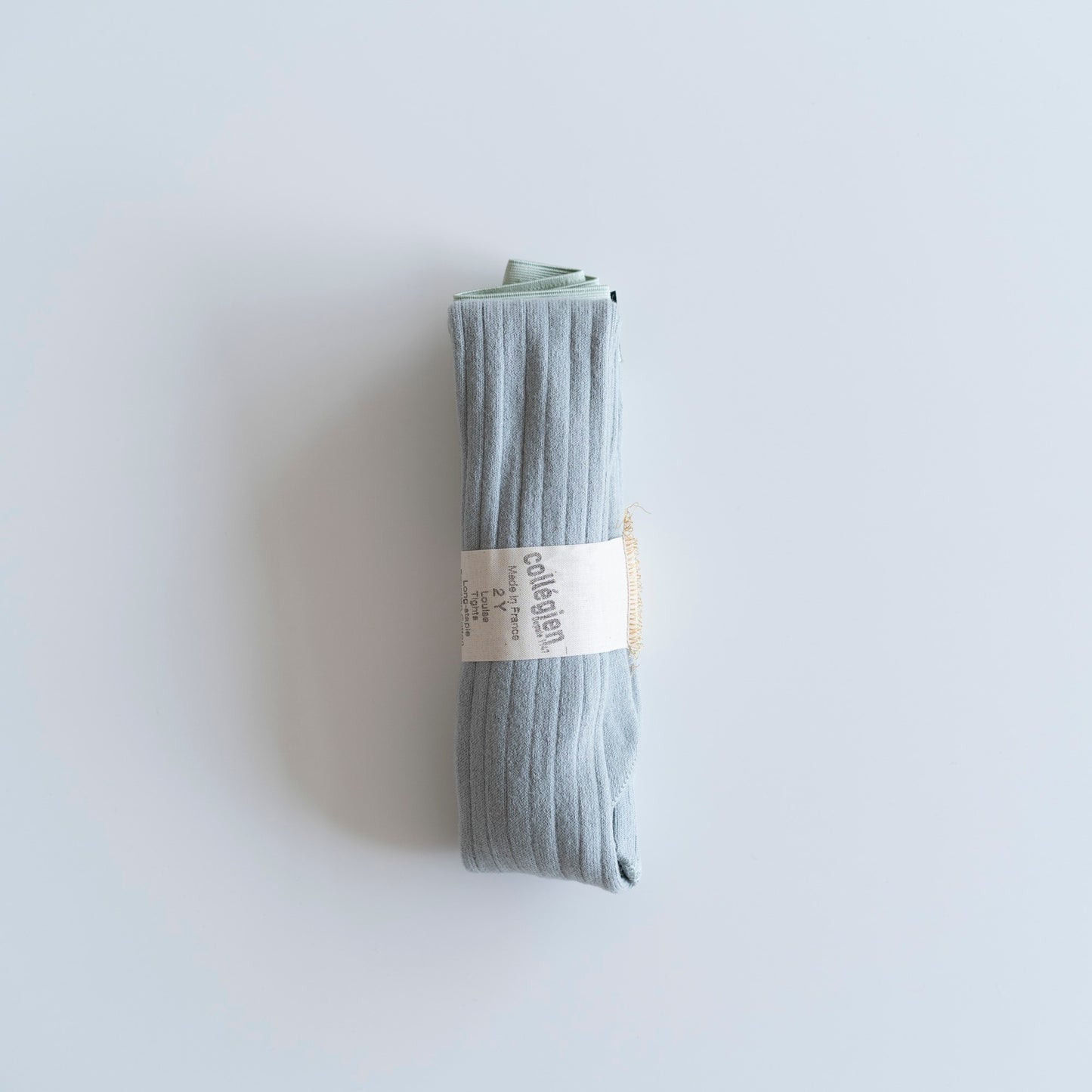 collegien - Louise - Ribbed Tights<Aigue Marine>