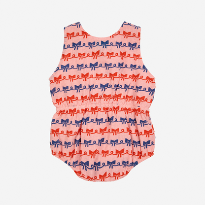 BOBO CHOSES - Baby Ribbon Bow all over woven romper