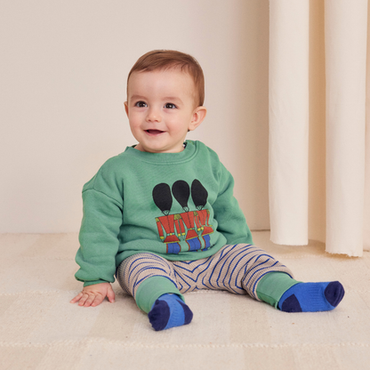 BOBO CHOSES - Baby Stripes waffle leggings