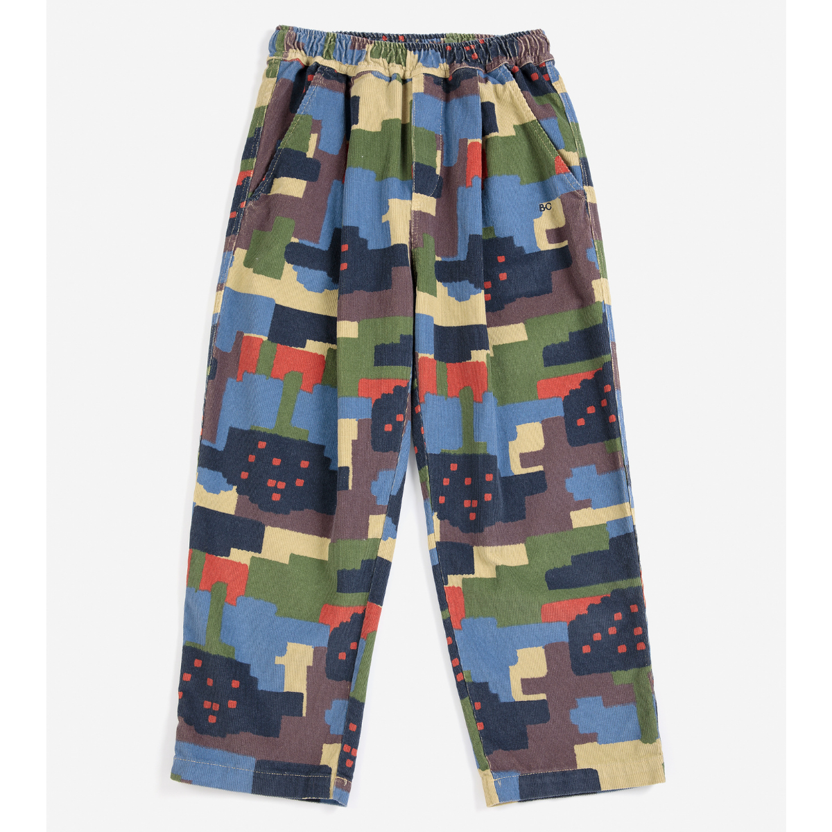 BOBO CHOSES - Paint Forest all over corduroy pants