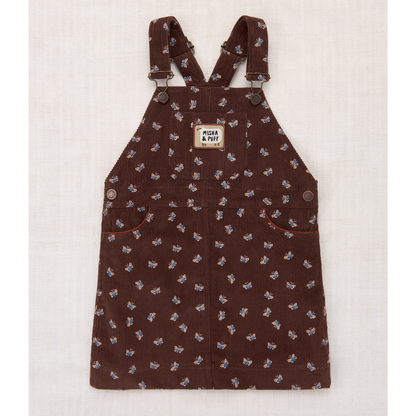 Misha&Puff - CORDUROY JUMPER DRESS  ＜DARK ROAST MARIPOSA＞