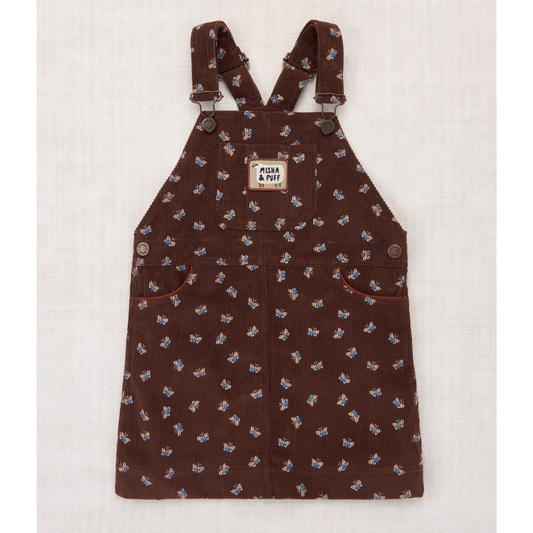 Misha&Puff - CORDUROY JUMPER DRESS  ＜DARK ROAST MARIPOSA＞