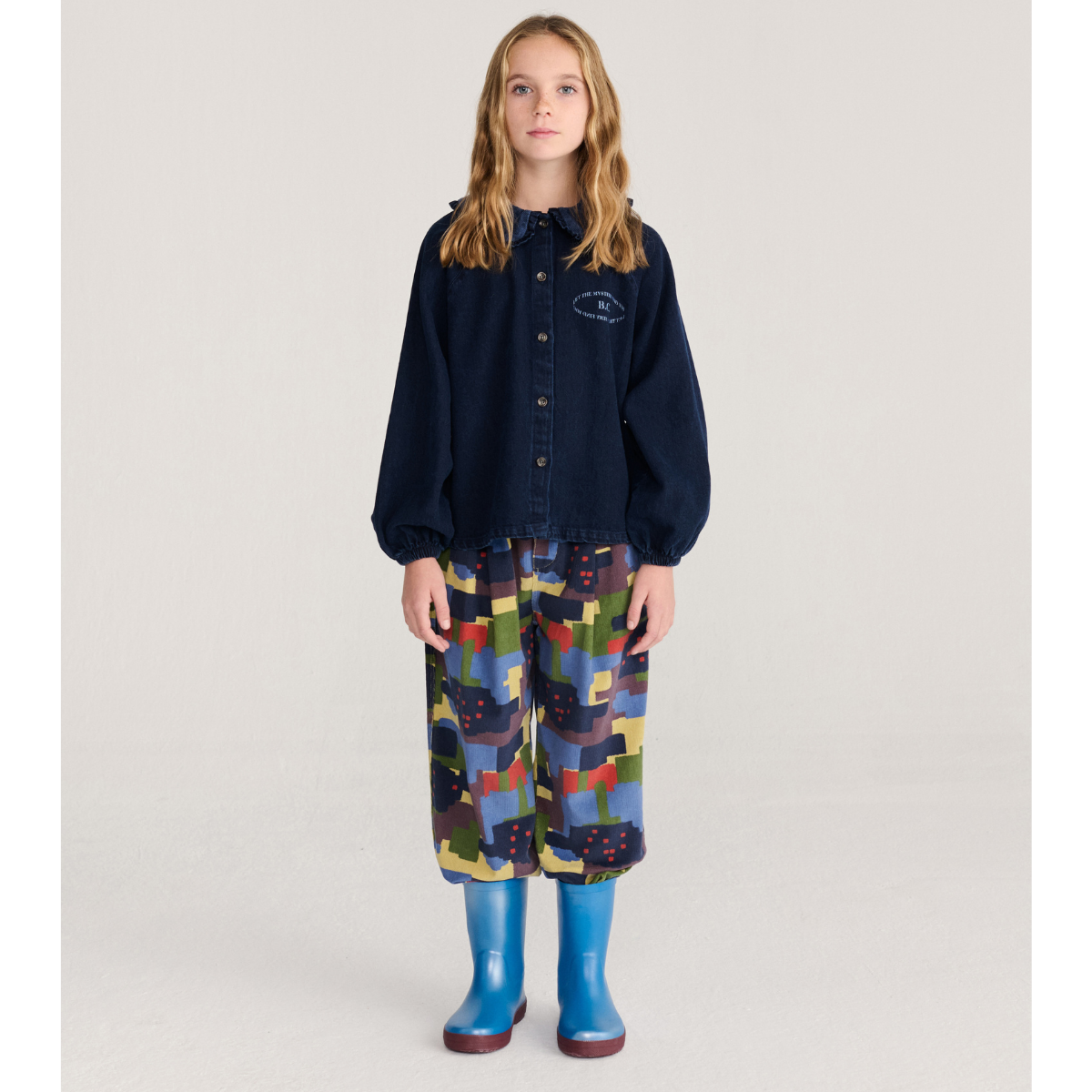 BOBO CHOSES - Paint Forest all over corduroy pants